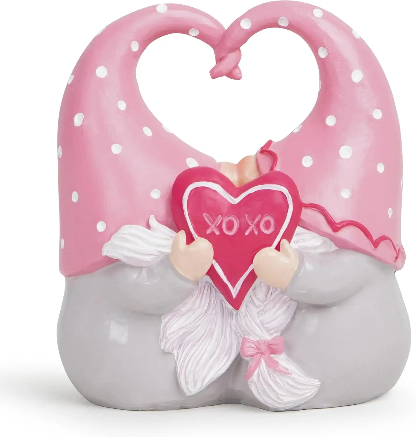 Romantic Sculpture for Couples of Elves – Love Kiss and Heart Shaped Design, Perfect Gift for Valentine's Day
