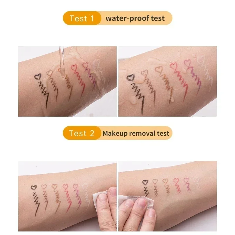 Waterproof Eyeliner Pencil Long-lasting High Quality Professional Makeup Black Brown Purple Eyeliner Pen Easy Wearing Cosmetics