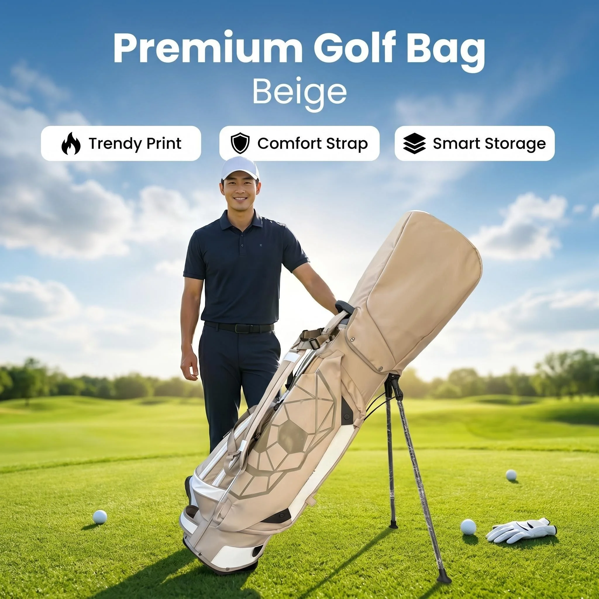 어메이징크리 Golf Bag Golf Golf Stand Bag Ball Bag