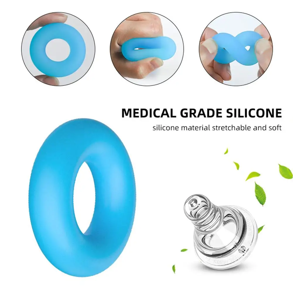 Reversal Men Thicked Silicone Lock Cock Ring for Delaying Sex Life Penis Training Sleeve Time Delay Device Sex Toys for Men