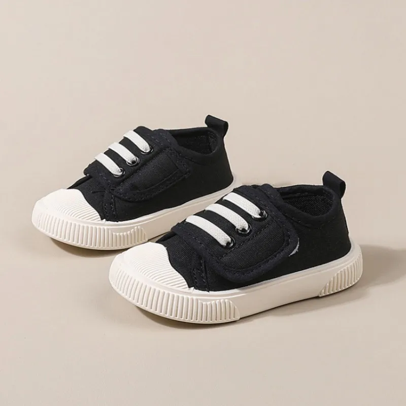 

Children's canvas shoes baby autumn breathable shoes fashionable non slip boys' casual shoes girls' soft soled cloth shoes