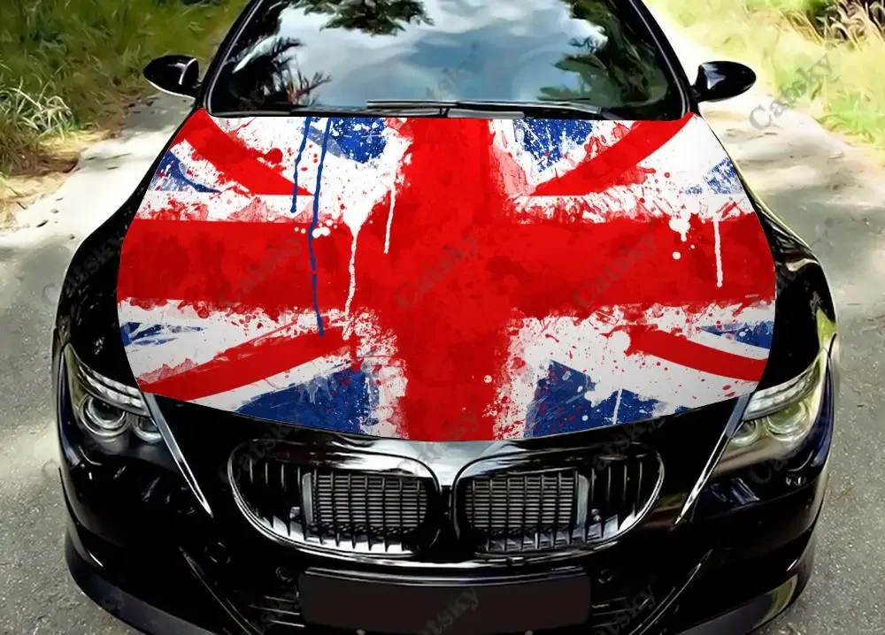 British Flag Car Hood Wrap Color Vinyl Sticker Decal Truck Graphic Bonnet Decal Custom Car Decoration Stickers