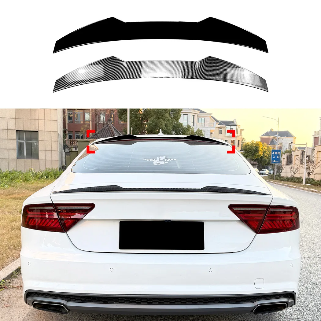 

For A7 S7 C7 Sportback 2012-2018 Year Roof Spoiler Wing ABS Plastic Car Trunk Body Kit Accessories，M4 Style