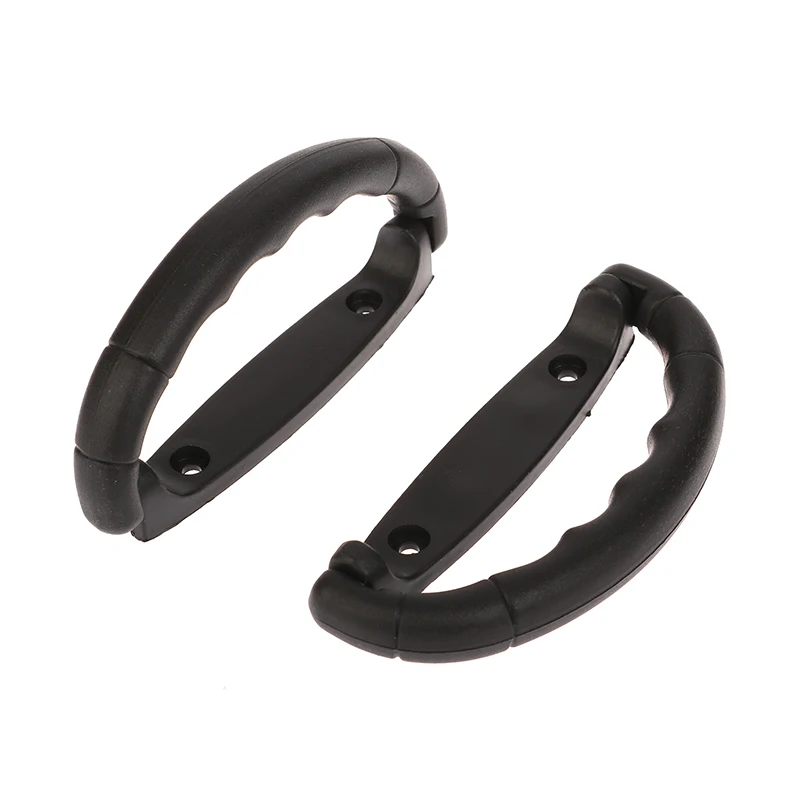 

2pcs Black Plastic Luggage Handle Suitcase Strap Pull Air Case Carrying Air Bag Grip Anti-Slip Knob Box Replacements