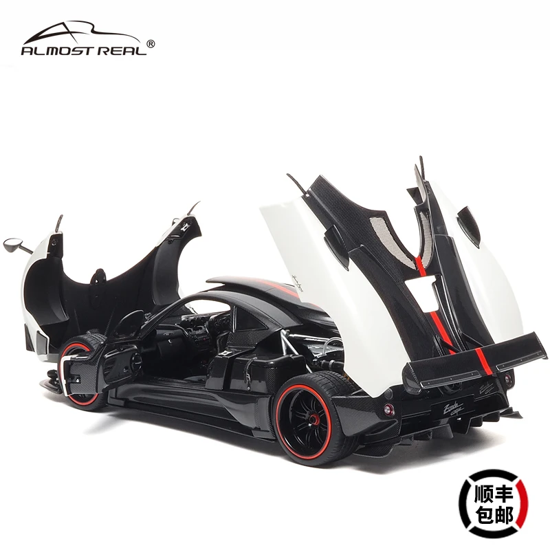 1:18 Pagani Zonda Cinque, alloy static miniature car fashion play, adult advanced collection display pieces of souvenirs.