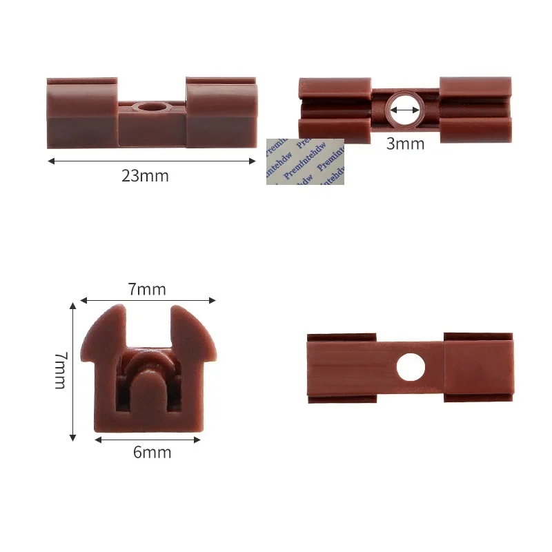 Invisible Plastic Fixing Clips For DIY Slatted Acoustic Wall Panels