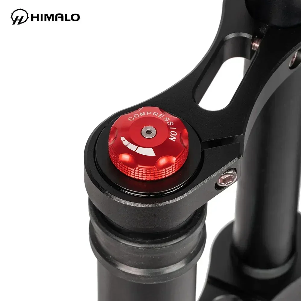 2024NEW HIMALO Inverted Air Suspension Fork for Snow Bike Fat Bike Ebike 26*.50 Fat Tire Thru Axle 150*15MM Rebound Adjustment