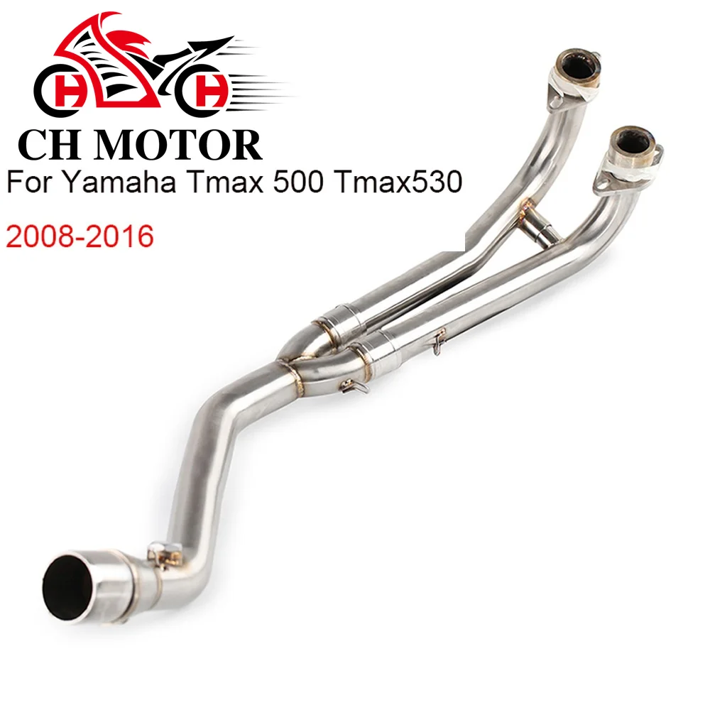 Motorrad-Slip-On mit Auspuff, Motorrad-Auspuff-Schalldämpfer, komplettes System für Yamaha Tmax 500 530 Yp500 Tmax 530 Tamx 500 2008–2016