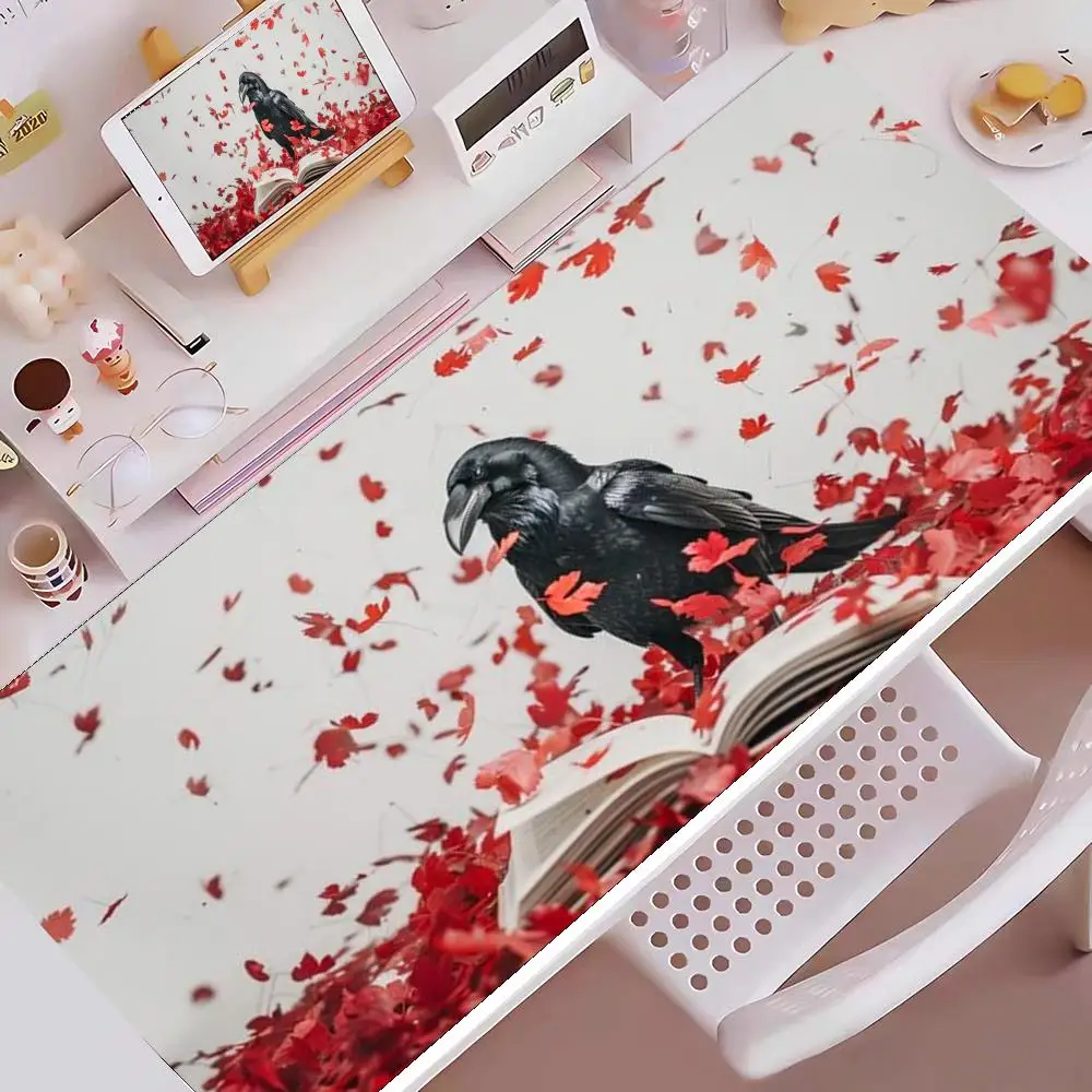 

Crow Mouse Pad E-sports gaming mouse pad oversized personalized desk pad keyboard mouse pad