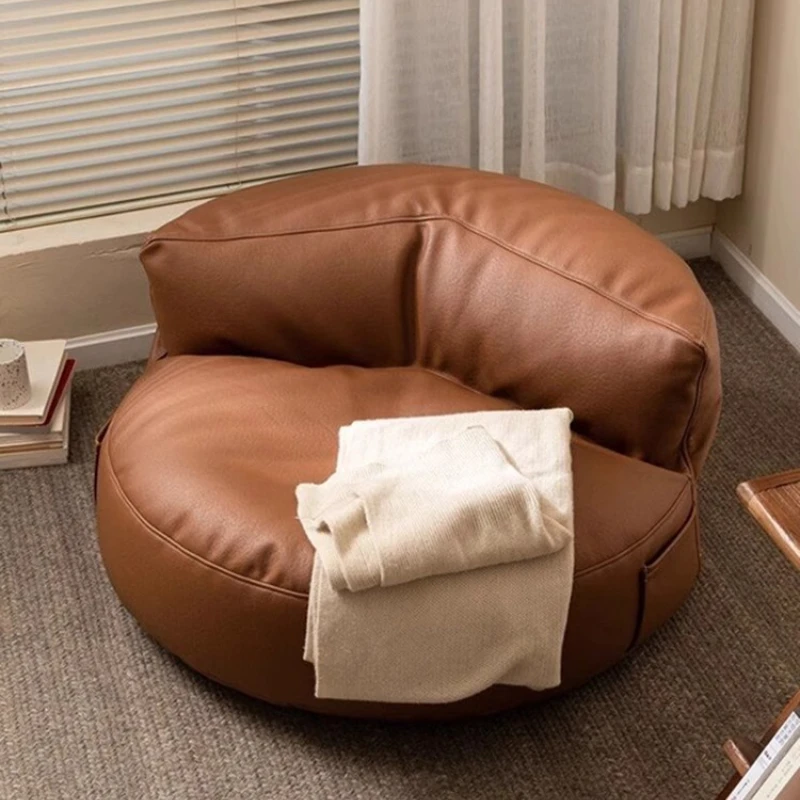 

Lounge Fluffy Luxury Bean Bag Sofas Living Room Floor Modern Bean Bag Sofas Bedroom Lazy Puff Con Relleno Rattan Furniture