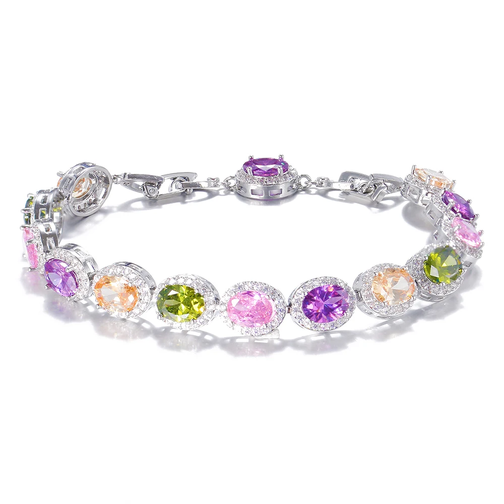 

SUGO модные очаровательные S-образные красивые фиолетовые браслеты с цирконием для элегантных женщин, ювелирные аксессуары для частной вечеринки