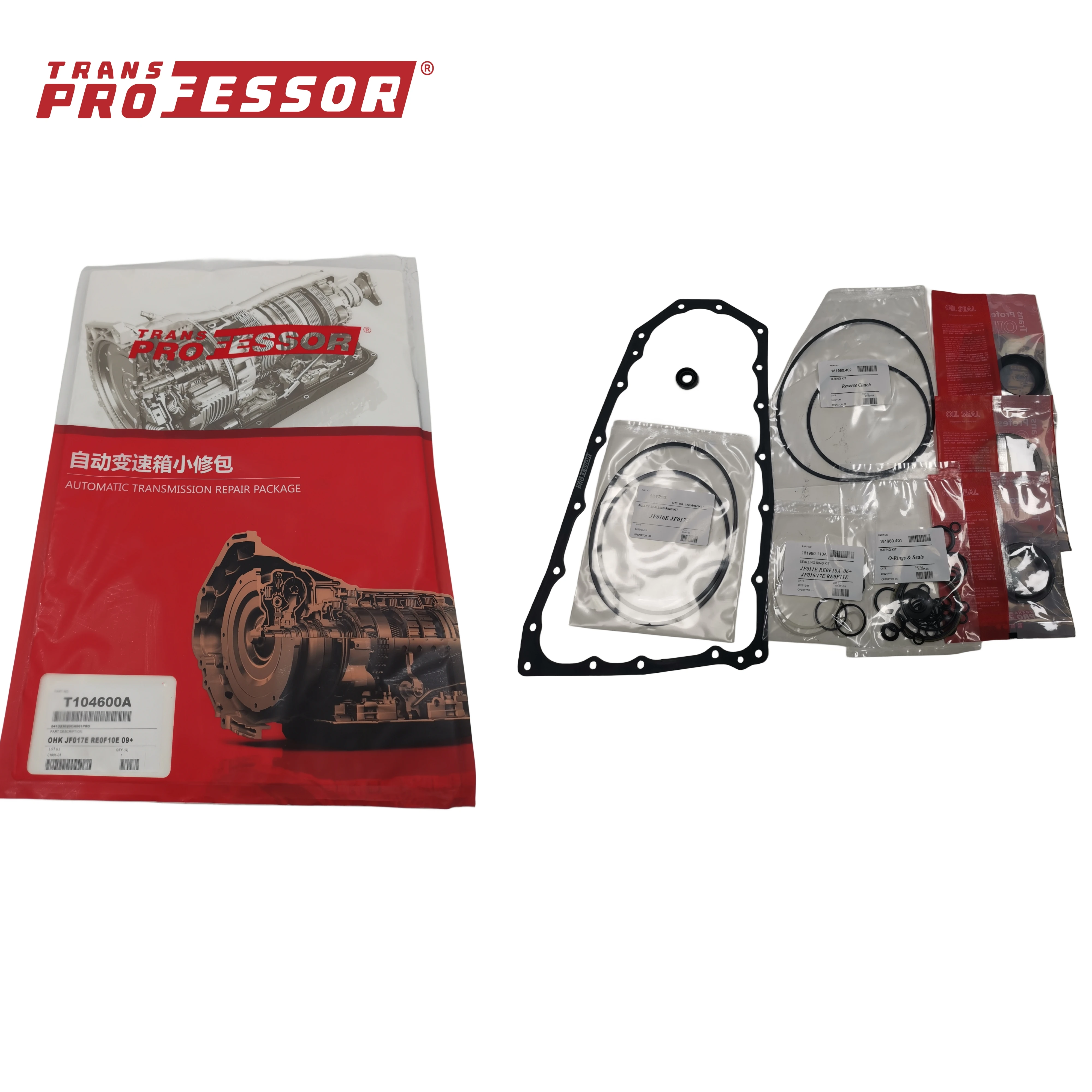 JF017E RE0F10D/E Transmission Repair Overhaul kit for Nissan Mitsubishi,Transprofessor Gearbox Gaskets Oil Seals Car Accessories