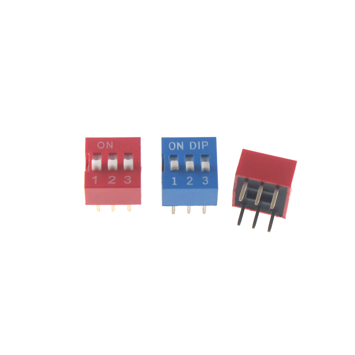 5PCS/10PCS Red, Blue Toggle Switch Spacing 2.54MM DIP Dial The Code Switch 1 2 3 4 5 6 7 8 9 10 12 PIN Quick Switch