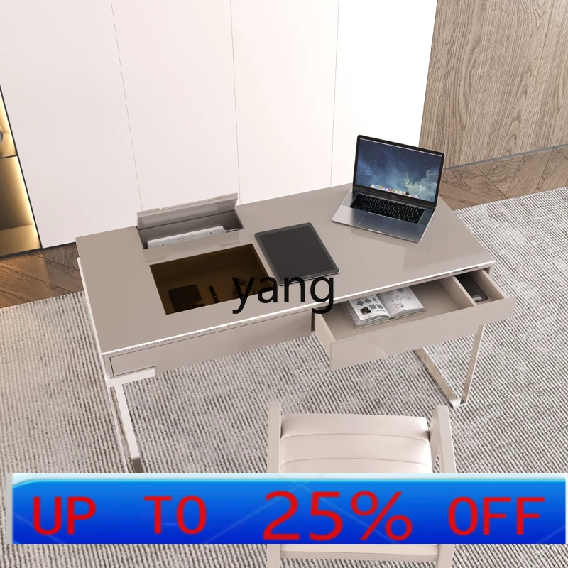 

LH Italian light luxury writing desk Modern light luxury desk Simple luxury desk