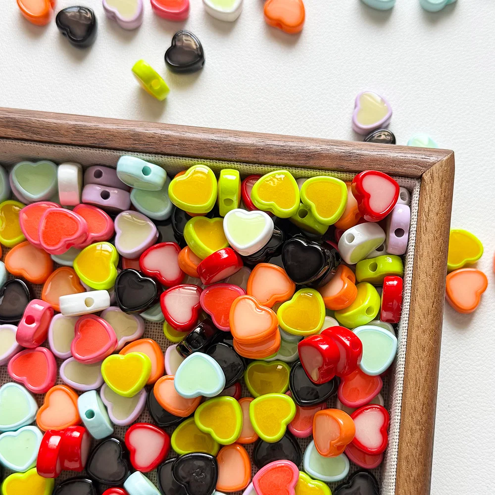 

Cordial Design 11*12MM 200Pcs DIY Beads Making/Heart Shape/Acrylic/Paint Effect/Hand Made/Jewelry Findings & Components #18243