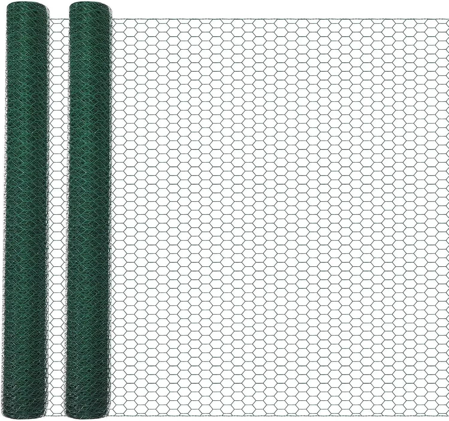 

Green Chicken Wire Fencing Mesh Floral Crafts Poultry Garden Hexagonal Galvanized Hardware Cloth Coop Barrier Rabbit Cage