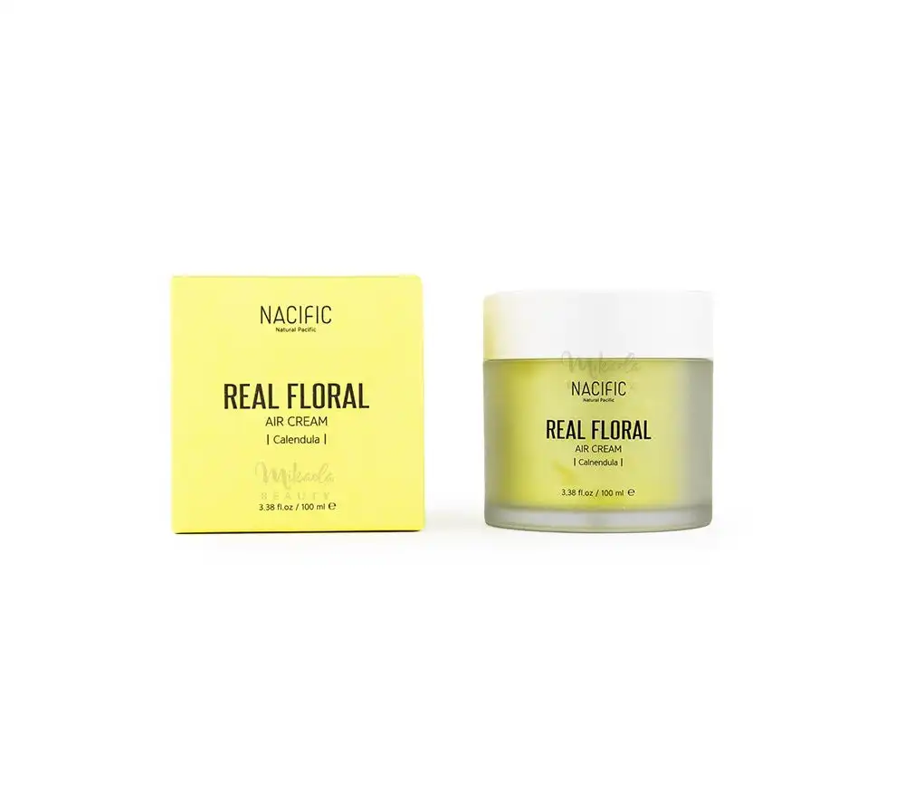 Nacific Real Floral Air Cream Calendula 100ml Face Serum Moisturizing Nourishing Reduce Wrinkles Brightening Korean Cosmetics