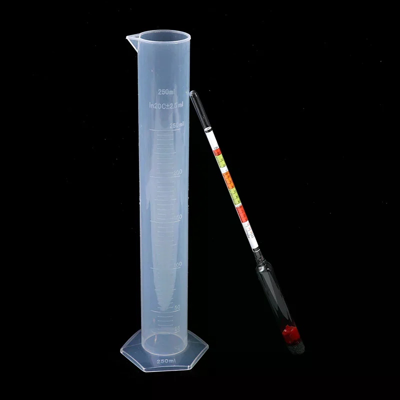 3pc/set Triple Scale Hydrometer for Home Brew Wine Beer Cider Alcohol Testing 3 Scale Hydrometer Wine Sugar Meter Test