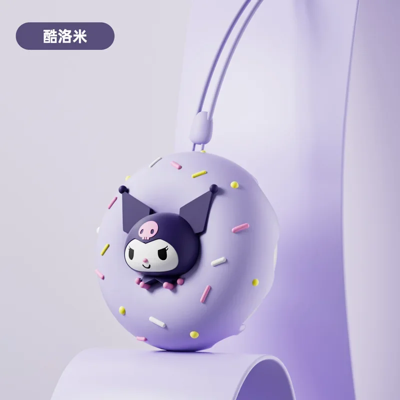 Hot Sanrio Hello Kitty Kuromi Donut Shape Hand Warmers Power Bank 2-in-1 Portable Cute Warming Products Kids Christmas Gifts