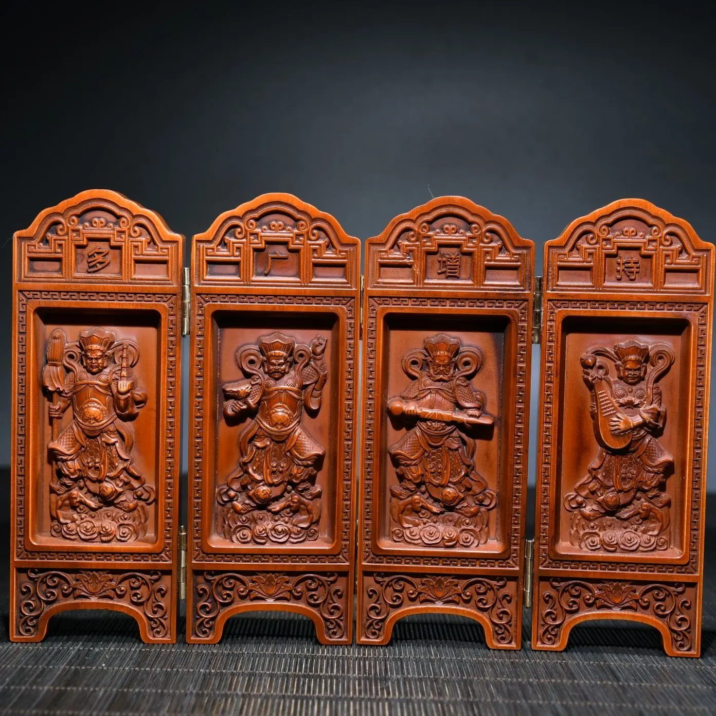 Wall Partition Decorative Partition Screen Wood Carving Art Chinese Wooden Folding Room Kitchen Divider