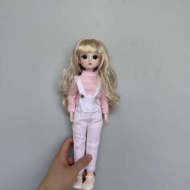 28cm Girl Doll with Clothe Diy Toy 1/6 BJD Dress Up Toys for Children Play House