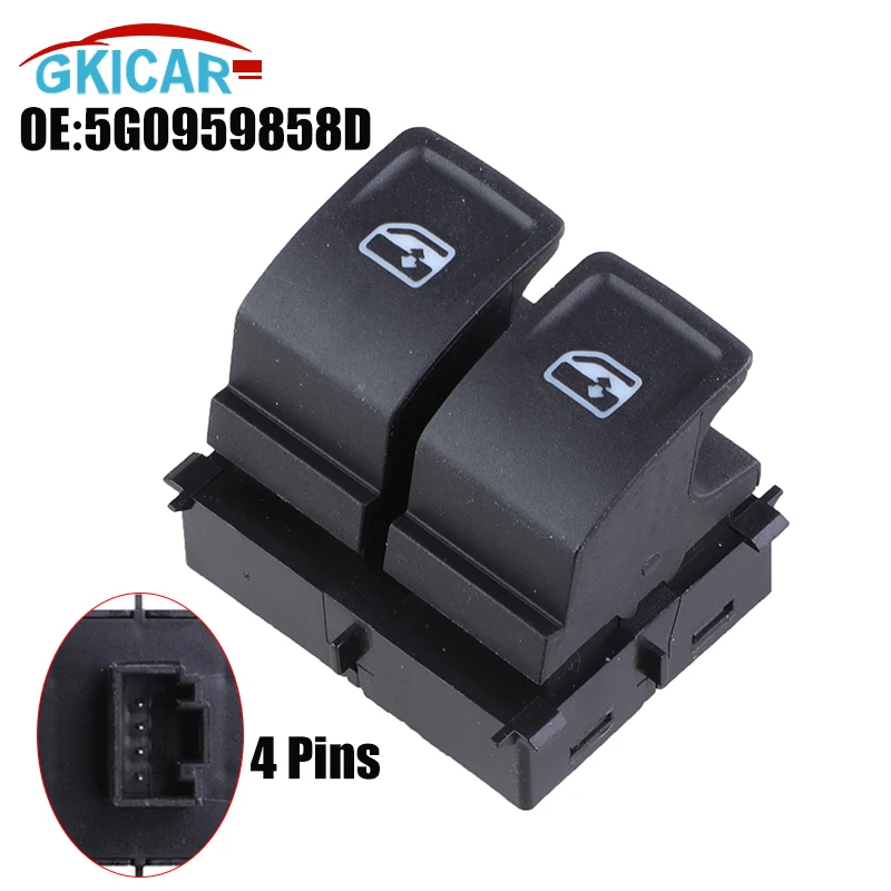 5G0959858D Power Window Switch Control Button For Skoda Scala VW Passat B6 Golf Mk 7 Cafter Campmob 5G0959858E 5G0959858C