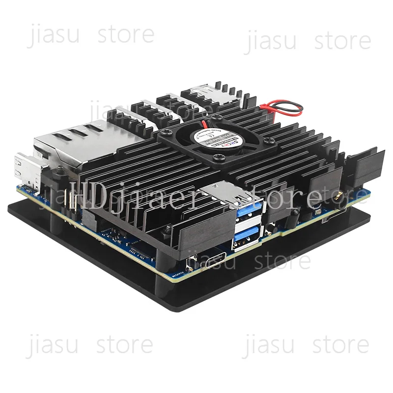 Orange pi 5PLUS development board aluminum alloy shell cooling fan protective shell sturdy