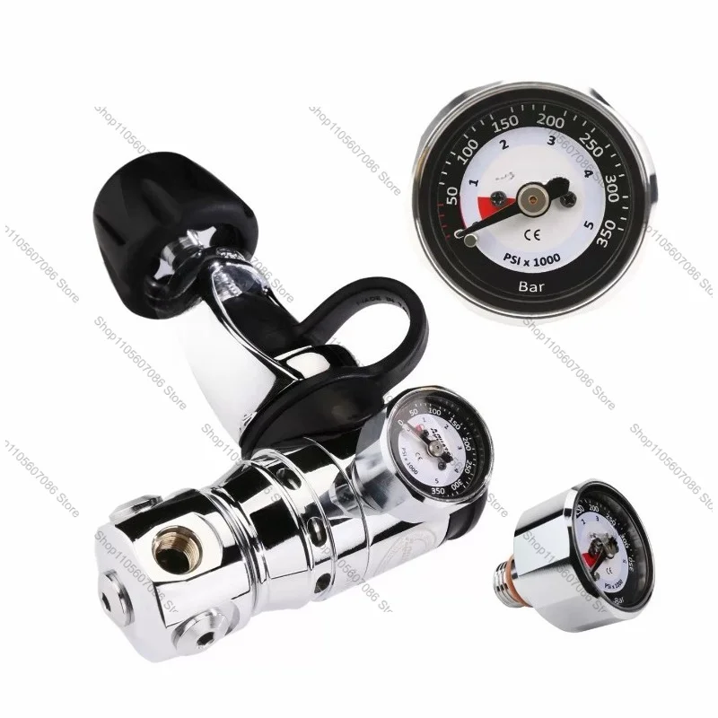 Diving Mini Pressure Gauge Scuba Decompression Barometer A Combined Gauge Pressure Residual Pressure Gauge