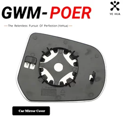 For Great Wall Poer GWM Poer 2019-2023 Car Rearview Mirror Cover Left Right Lenses Modified Automotive Accessories Part Tool