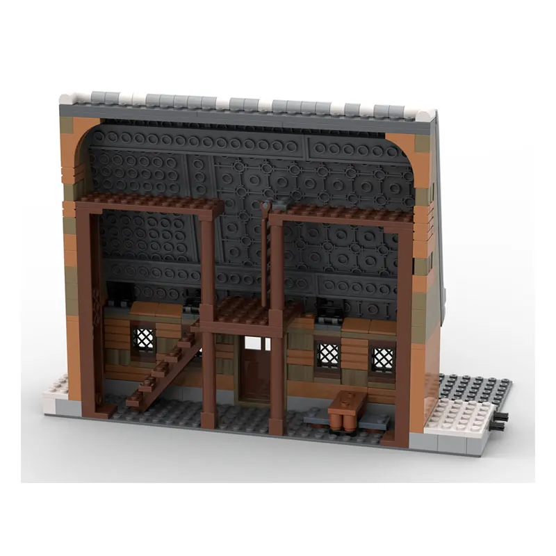 MOC Building Block Wall Architecture Model Brick Toys Particle Creative Educationve Education Christmas Gifts 880PCS