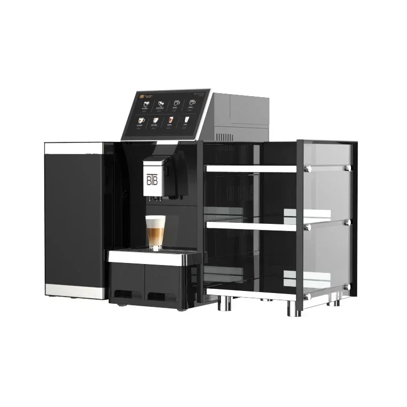 BTB-102 Excellent  espresso machine  Big touch display screen Office Business Commercial fully automatic coffee machine