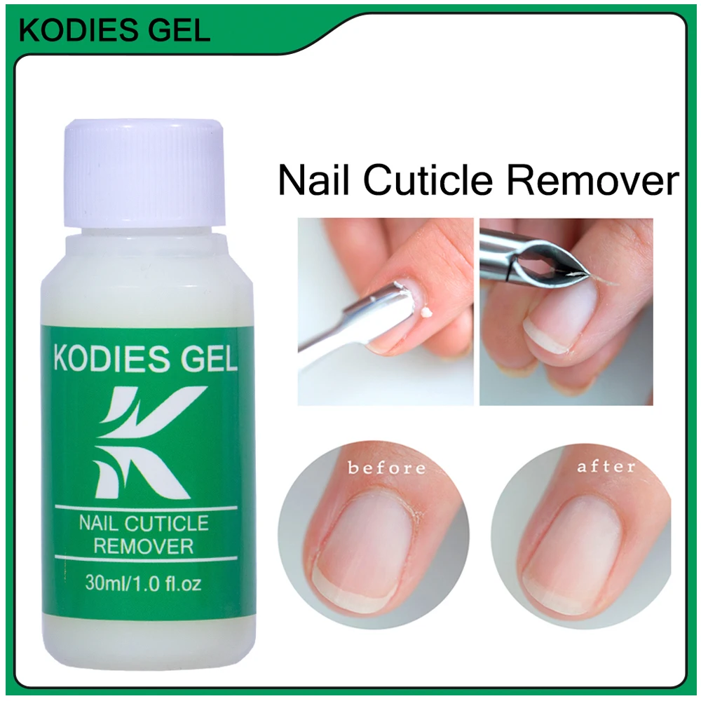 KODIES-GEL profesional removedor de aceite para cutículas, 30ML, líquido suavizante para uñas, tratamiento saludable para uñas, Kit de reparación para el cuidado de los pies