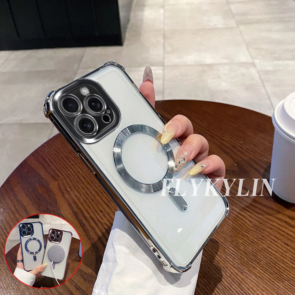 

Для Xiaomi 15T Pro 14T 13T 12T 11 Lite 12 17 Pro Max Прозрачный мягкий корпус с защитой от падения и магнитным присоском