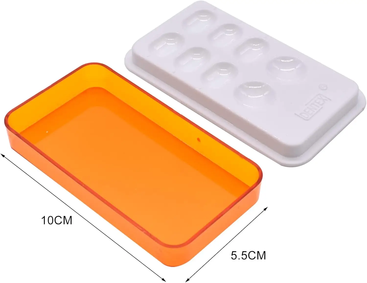 1Pcs Mixing Watering Moisturizing Plate Dental Palette With Cover 8 Slot Palette Dental Lab Equipment Tools Resin