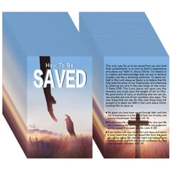 100 Pcs Gospel Tract Card Salvation Cards Pocket Holy Postcard Prayer Postcards Christian Inspirational .