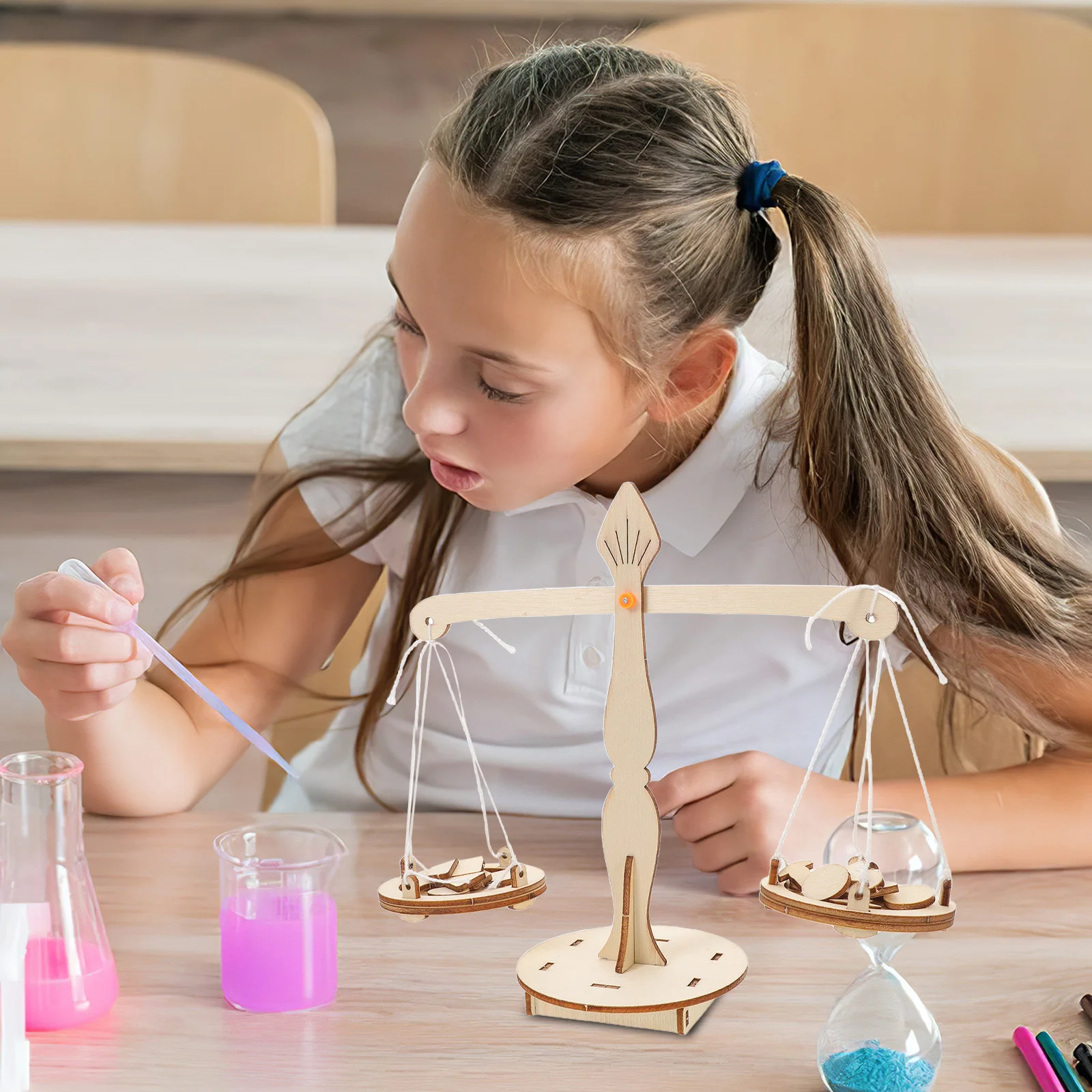 5Pcs DIY Science Experiment Kit Lever Balance Scale Stem Education Tool Children Early Learning Puzzle for Boys - Image 2