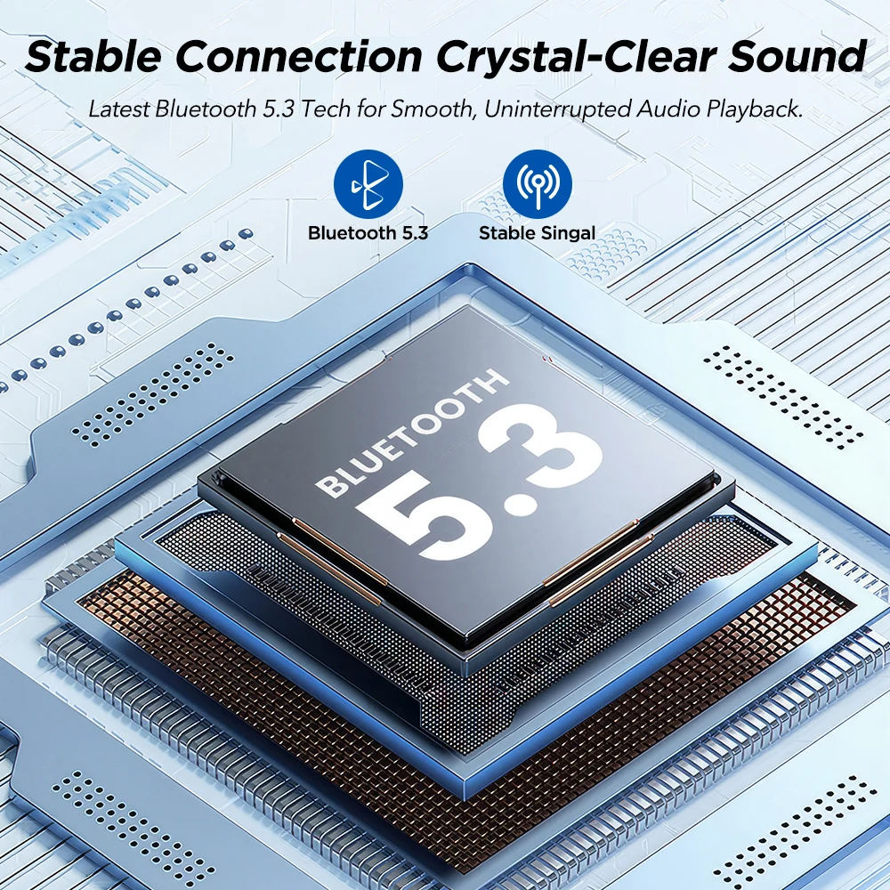 Mpow X14 Bone Conduction Sport Headphones Bluetooth 5.3 Wireless Earphone Handsfree IPX6 Waterproof TWS Headset with Mic for Gym