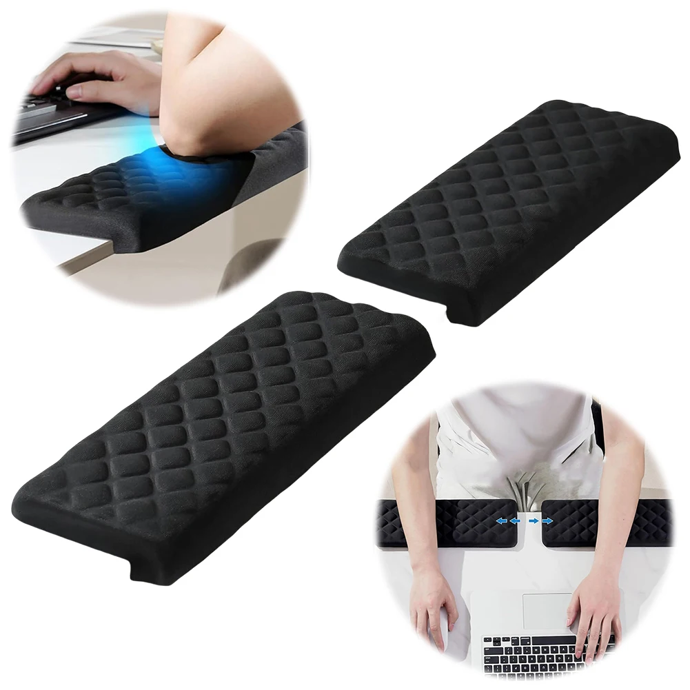 

2 Pack L-Shaped Elbow Rest Pads Ergonomic Desk Edge Cushion Memory Foam Elbow Pillow Ergonomic Wrist Support Pad for Office Home