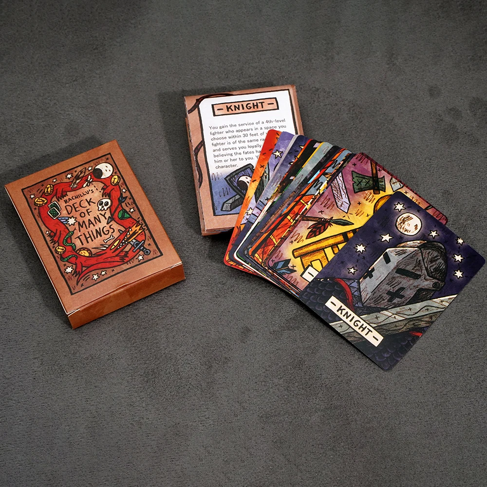 Jeu de cartes fantaisie, jeu de cartes, jeu de Divination pour table, Rpg, aventure, sort magique, moulage, outil de sorcellerie Unique