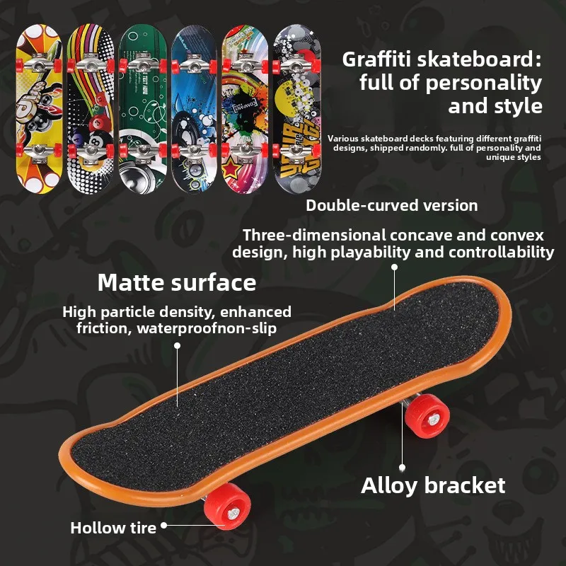 المهنية إصبع لوح التزلج DIY لوح التزلج بارك المنحدر الملحقات التكنولوجيا سطح السفينة المشهد مكان مزيج اللعب الهدايا الصغيرة