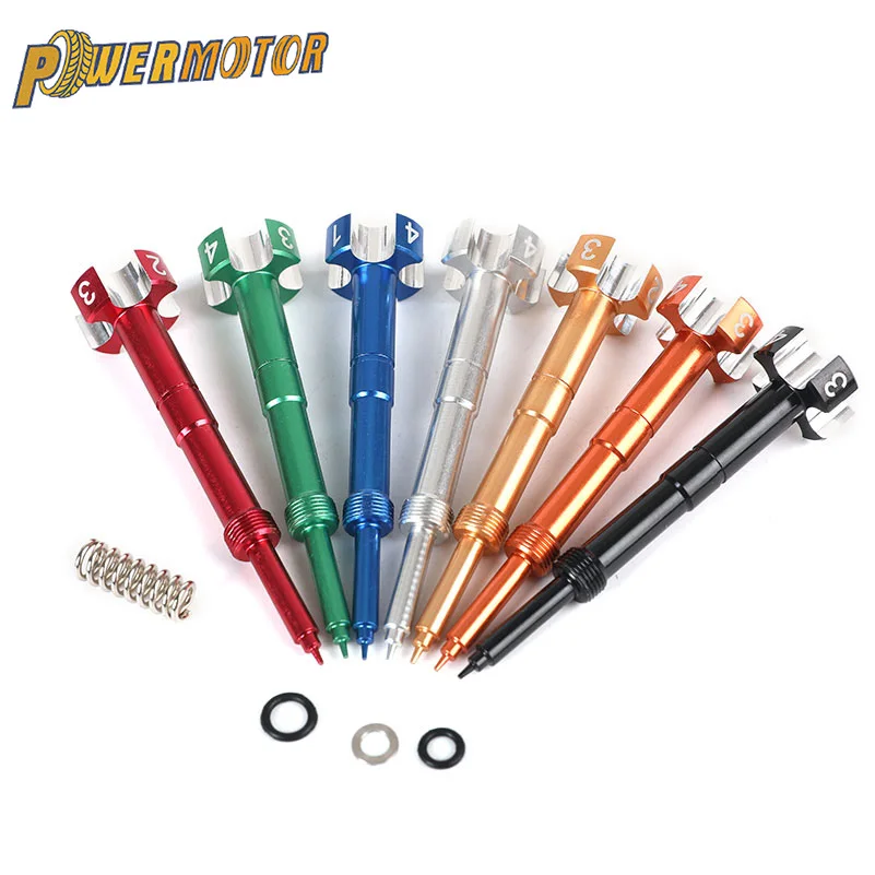Motorrad Vergaser CNC Einfach Einstellbare Luft Kraftstoff Gemisch Schraube Für Yamaha Honda Kawasaki Suzuki ATV Universal Zubehör