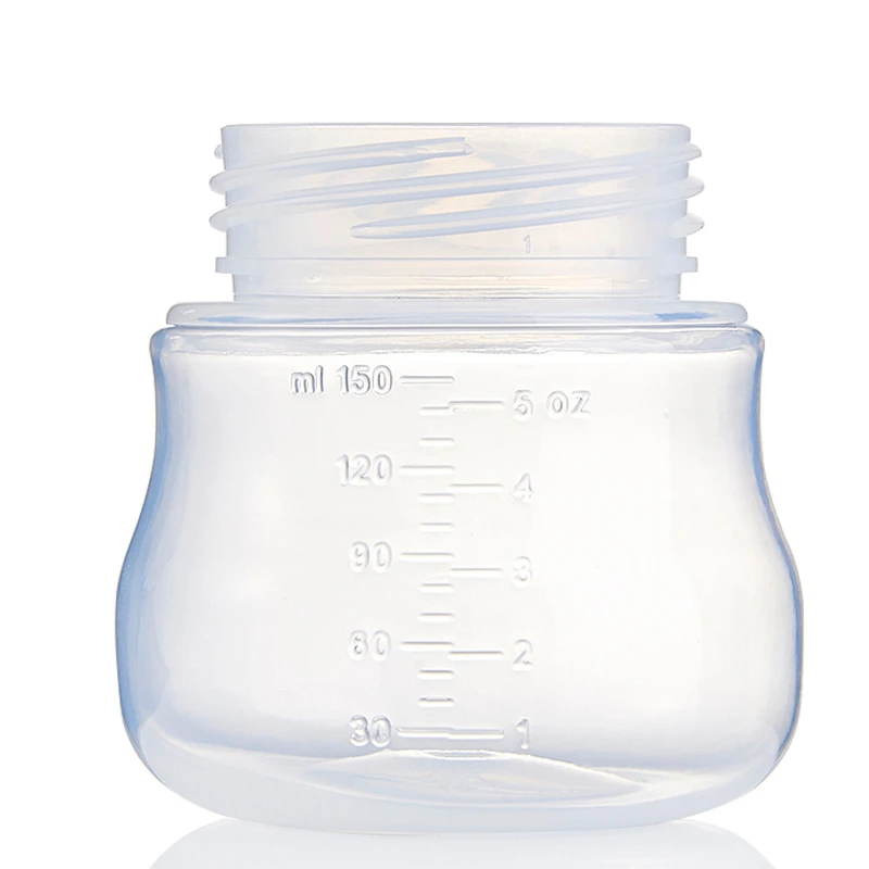 150ML Wide-mouth Bottle for Breast Pumps Bottle Feeder Newborn Baby Feeding Bottle Silicone Nipple Baby Drop-resistant Bottles