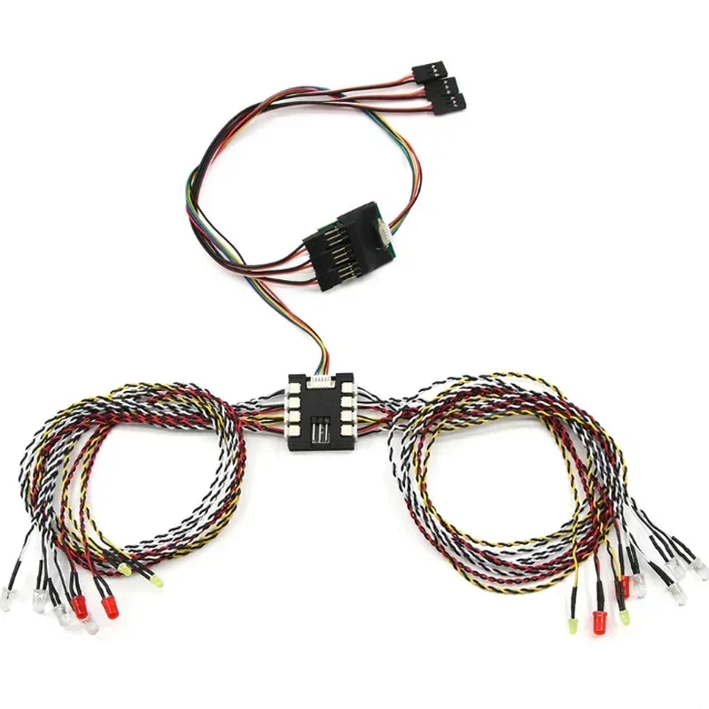 

16 LED Light System Front & Rear Lamp Group Turn for RC Crawler Car Trxs TRX4 Axial SCX10 WPL D12 MN99S MN86S