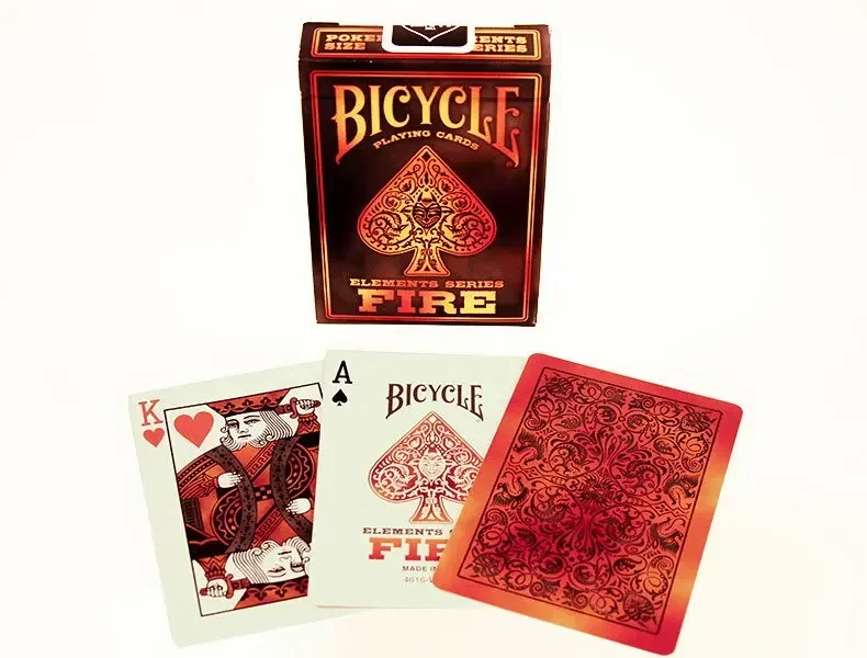 Bicycle Fire Elements Series Playing Cards Card Games USPCC Deck Hobby Collectibles Card Magic Magia Magicians Prop Accessory