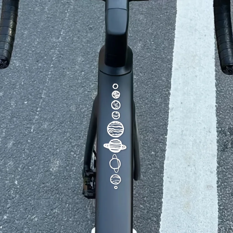 AliExpress NONE Galaxy Space Planet Waterproof UV PET Stickers For Mountain Bike Frame Fork Cycling Decor Decals