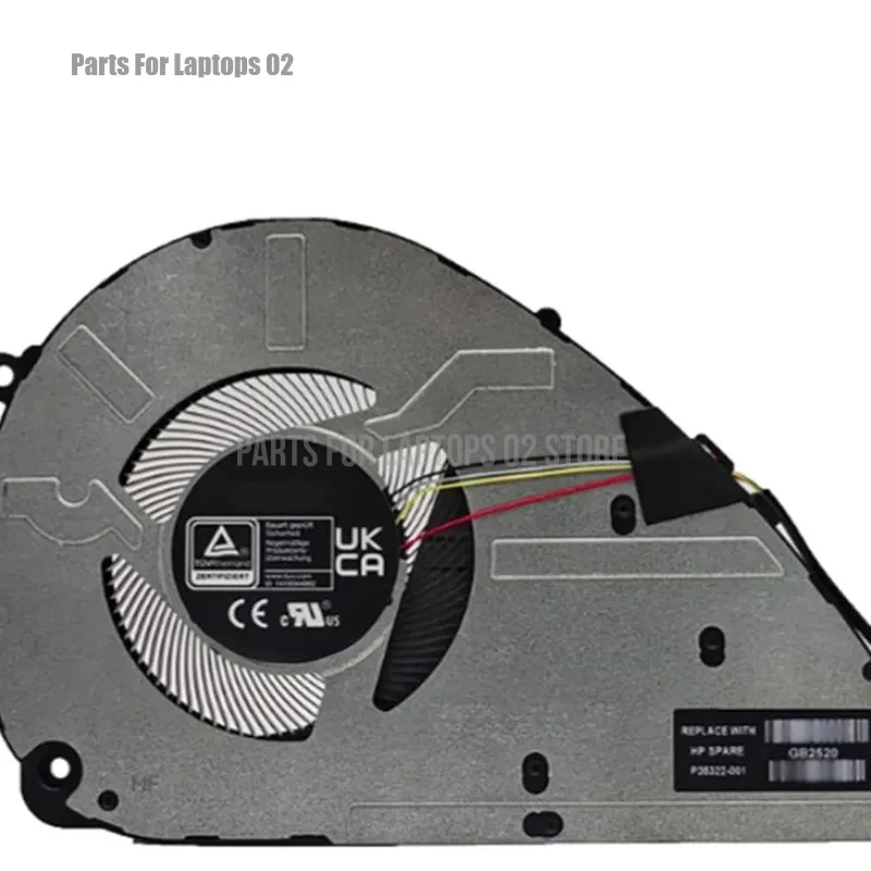 Pp Laptop CPU Cooling Fan for HP OmniBook 5 14-fp 15-fc Fd Fb Series TPN-W169 P35322-001 5V 0.50A 4PIN