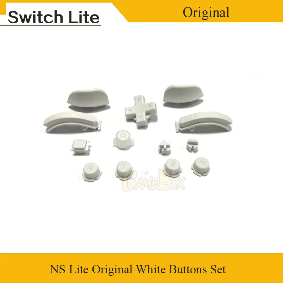 1 ชุด/4 ชิ้น Original สีขาวปุ่มปุ่มชุดสําหรับ Nintend Switch Lte NS Lte Joy-Con Controller เปลี่ยน