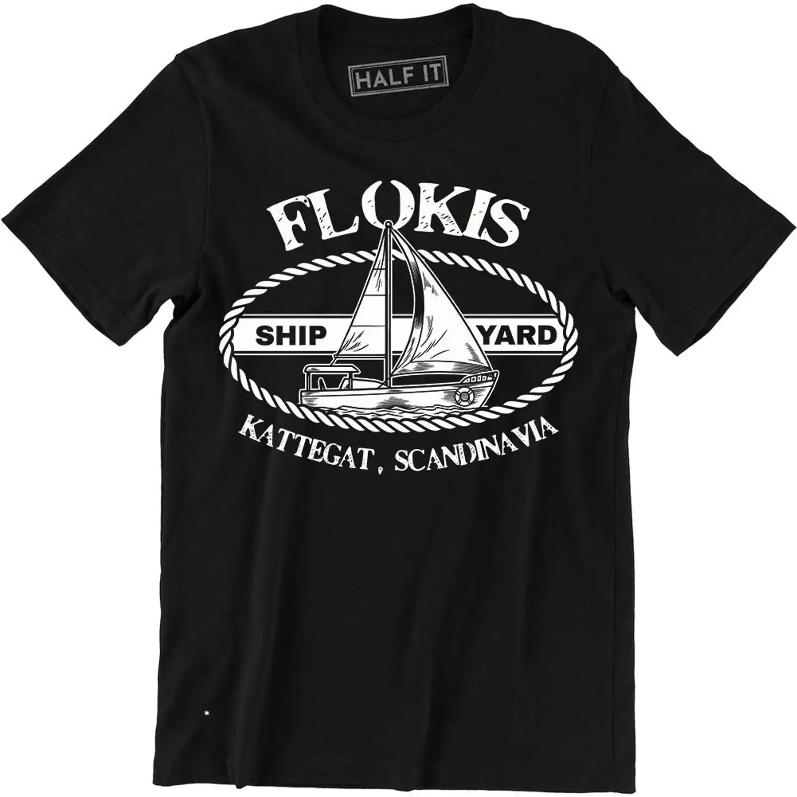 Flokis Shipyard Vikings T Shirt Valhalla Viking Norsemen Norse Floki vintage Washed designer clothes fashion Soft Stylish