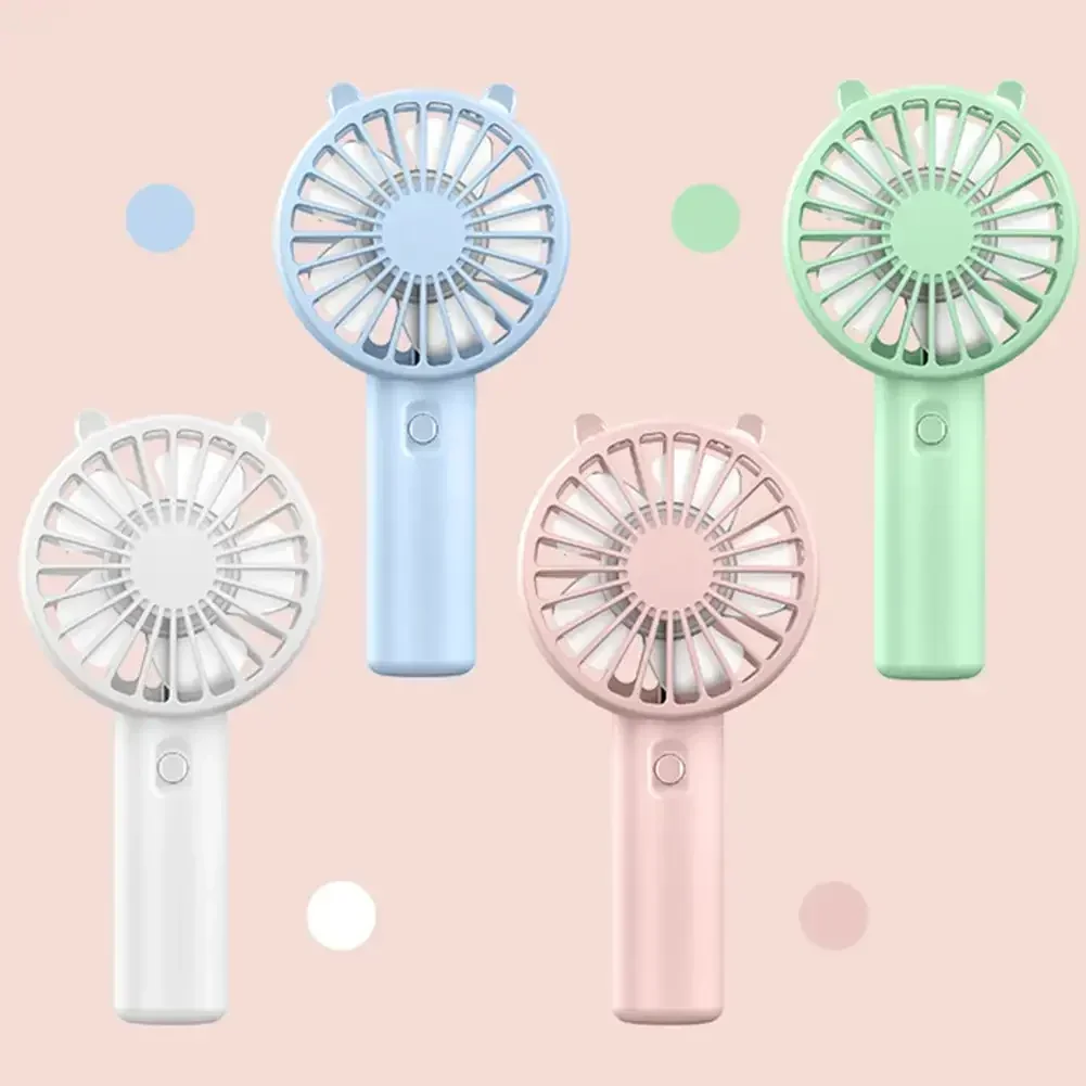 Portable Handheld Fan Small Cooling Fan USB Rechargeable Eyelash Eyelash Mute Cooler Handheld Fan Mini USB Rechargeable Desk image 4