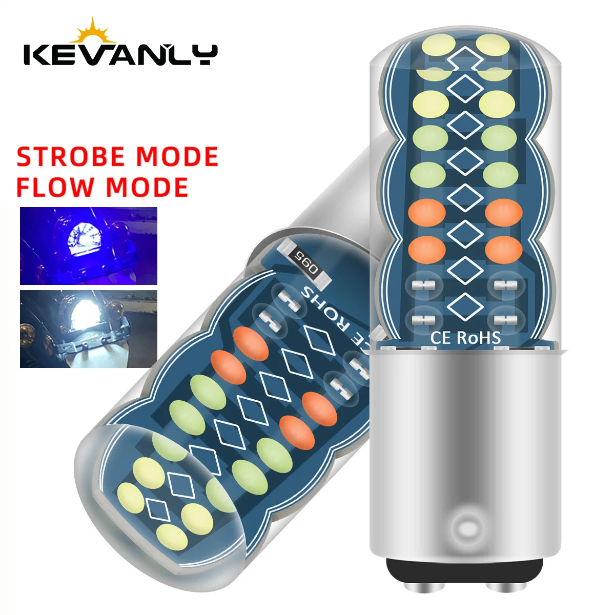 1/2pcs 1157 BAY15D P21/5W RGBW Flowing Reverse Brake Light Bulb For Car LED Tail Lamp Stop Light Parking Side Marker Lamp 12V